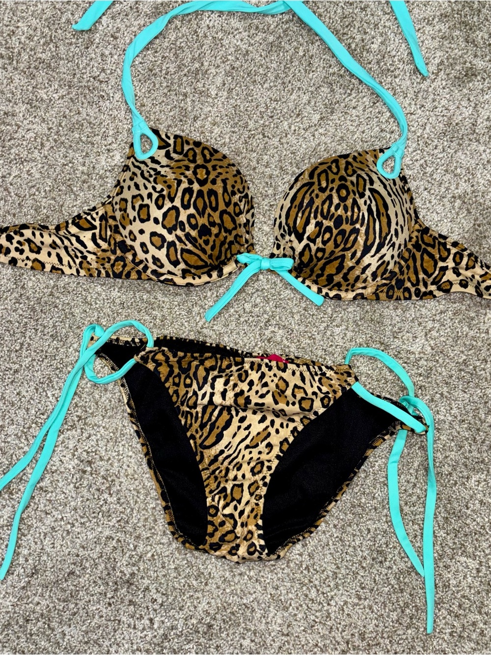 VS Leopard Print Bikini Set